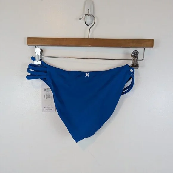 NWT Hurley Max Solid Moderate Swim Bottoms in Royal Blue, Sz S - Picture 5 of 5